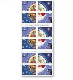 USPS Forever Stamps Christmas Carols - Book of 20 Forever Stamps