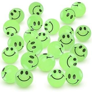 ArtCreativity Glow in The Dark Smile Face Bouncing Balls - Bulk Pack of 36 1 Inc