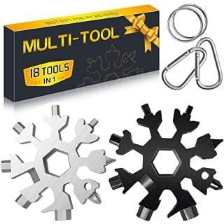 18 in 1 Snowflake Multitool 2Pack Multi Tool Christmas Xmas Gifts for Men Dad Po
