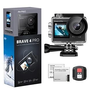 AKASO Brave 4 Pro 4K30 Action Camera - 131ft Waterproof Camera with Touch Screen