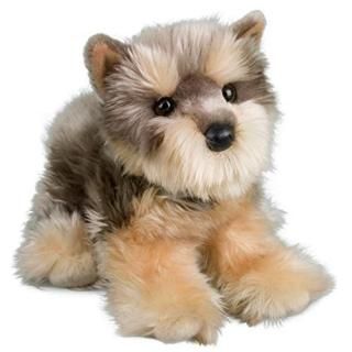 La caresse de Douglas joue 12  le chien tricolore de la peluche YETTIE YORKIE
