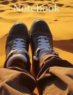 relaxing desert sand composition notebook using the quiet sand dunes on the cove