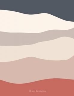 Cute Earth Tone Planner  Desert Dunes Luxury planner 2021-2022 for women  Monthl