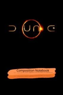 Dune Movie Style Composition Book  120 Sheets of White Paper  College Wide Ruled
