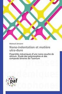Nano-indentation et mati?re utra-dure Propri?t?s m?caniques dune nano-couche de
