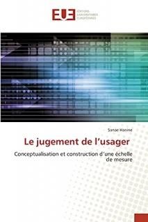 Le jugement de lusager Conceptualisation et construction dune ?chelle de mesur