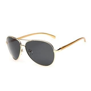 J+S Premium Ultra Sleek Military Style Sports Aviator Sunglasses Polarized 100% 