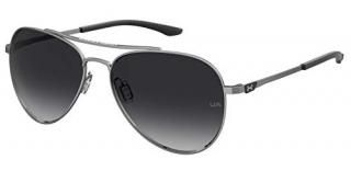 Under Armour Men's UA 0007/G/S Pilot Sunglasses Dark Ruthenium/Polarized Gray 59