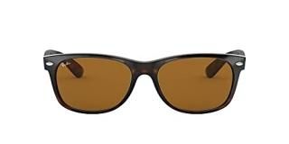 Ray-Ban RB2132 New Wayfarer Polarized Sunglasses Light Havana/Brown 55 mm