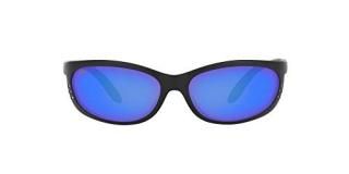 COSTA DEL MAR FATHOM BLACK POLARIZED BLUE MIRROR MEN'S SUNGLASSES
