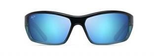 Maui Jim Men's Barrier Reef B792-06C Black Rectangle Sunglasses