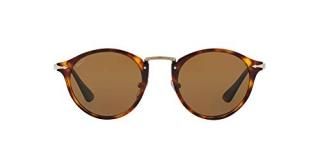 Persol Men's Polarized PO3166S-24/57-51 Brown Round Sunglasses