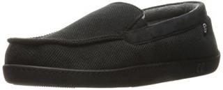 isotoner Men's Diamond Corduroy Moccasin Slipper with Cooling Memory Foam for In