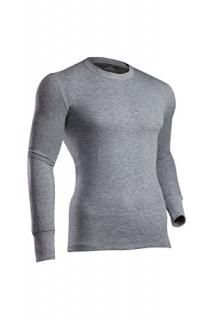 ColdPruf Men's Platinum II Activewear Long Sleeve Crew Top Heather Grey X-Large
