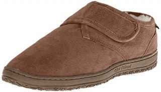Old Friend mens Adjustable Bootee Slipper Chestnut Ii 9 US