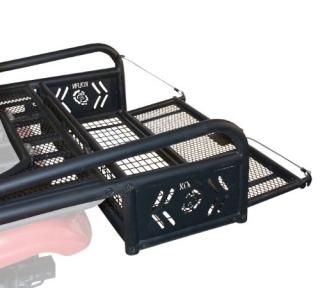 Kolpin ATV Rear Drop Basket Rack Collapsible Tailgate Universal - 53300 Black