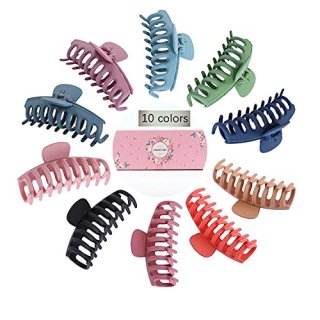 10 Colors Hair Big Claw Clips 4 Inch Matte Nonslip Big Hair Clamps Perfect Fit T