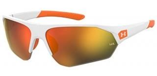 Under Armour UA 7000/S Special Shape Sunglasses White Orange/Blue Gradient 69mm 
