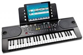 RockJam RJ549 49-Key Portable Electric Keyboard Piano With Power Supply Sheet Mu