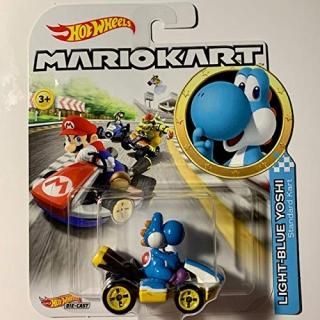 Hot Wheels Light-Blue Yoshi Mariokart Character Car Diecast 164 Scale
