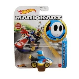 DieCast Hotwheels Mario Kart Light Blue Shy Guy Standard Kart - Toty Winner 2021