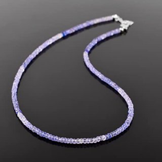 Odrilliongems Blue Tanzanite Stones Beads Choker Necklace Handmade Jewelry Decem