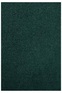 Modern Plush Solid Color Rug - Forest Green 12' x 13' Pet and Kids Friendly Rug.