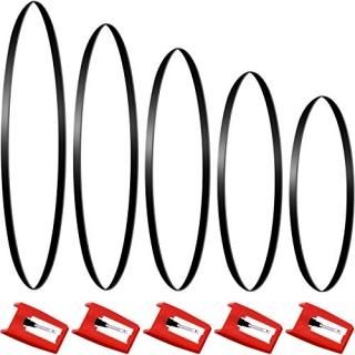 5 Pieces Turntable Belt Replacement Different Specifications Square Cassette Tap