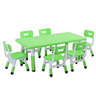 CHAXIA Child Table Chair Multifunction Lift Tables Learning Game Painting Table 