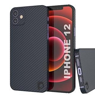 Punkcase for iPhone 12 Carbon Fiber Case AramidShield Series Ultra Slim & Light 