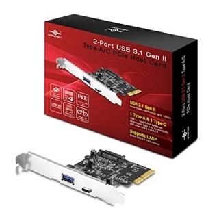 Vantec 2-Port USB 3.1 Gen II Type-A/C PCIe Host Card UGT-PC371AC by Vantec