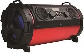Super Sonic IQ-1525BT-BK Bluetooth Portable Speaker 16 Watts - FM Red