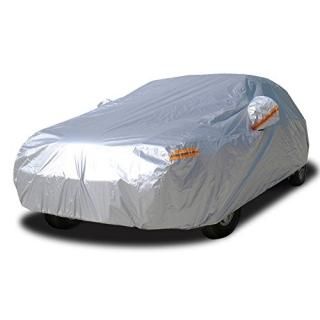 kayme Car Covers for Automobiles Waterproof All Weather Sun Uv Rain Protection w