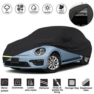 YIXIN Waterproof Car Covers for 1998-2010 Volkswagen New Beetle 190T Covers Cust