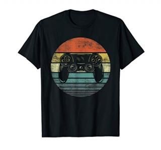 Video Gamer Gifts Funny Retro Video Game Controller Gaming T-Shirt