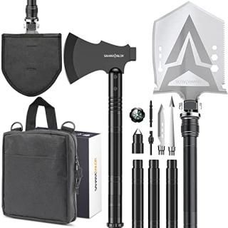 Sahara Sailor Survival Shovel with Axe High Carbon Steel Tactical Shovel Camping