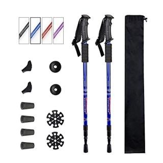 Aihoye Trekking Poles Shock Absorbing Adjustable Hiking or Walking Sticks for Hi