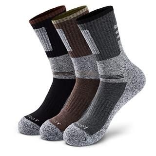 MONFOOT 3 Pairs Trekking Hiking Outdoor Sports Performance Athletic Moisture Wic