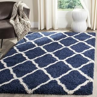 SAFAVIEH Hudson Shag Collection SGH283C Moroccan Trellis Non-Shedding Living Roo