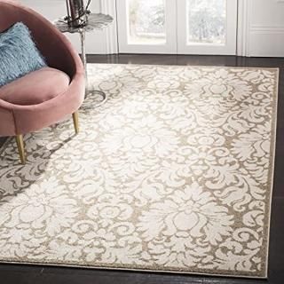 SAFAVIEH Amherst Collection AMT427S Floral Damask Non-Shedding Living Room Bedro
