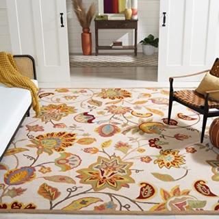 Safavieh Four Seasons Collection FRS413B Hand-Hooked Floral Area Rug 8' x 10' Iv