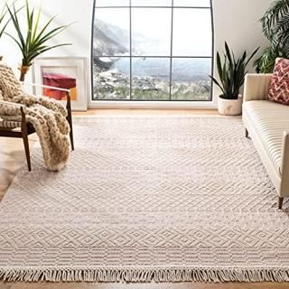 Safavieh Natura Collection NAT852R Handmade Moroccan Boho Fringe Wool Area Rug 9