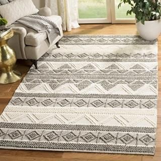 Safavieh Natura Collection NAT104A Handmade Moroccan Boho Tribal Wool & Cotton A