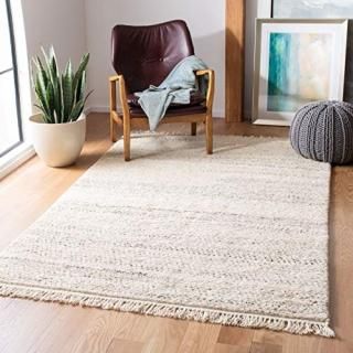 Safavieh Casablanca Shag Collection CSB522B Handmade Fringe Wool 0.8-inch Thick 