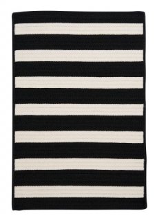 Stripe It Rug 10 by 13-Feet Black White