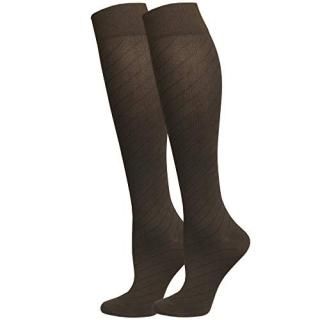 NuVein 15-20 mmHg Travel Compression Socks for Women & Men to Reduce Swelling Kn