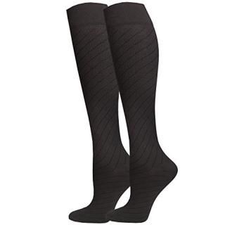 NuVein 15-20 mmHg Travel Compression Socks for Women & Men to Reduce Swelling Kn