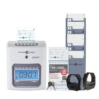 Pyramid Time Systems 2500K1 Bundle Includes Model 2500 Auto Aligning and Top Loa