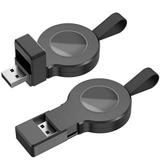 2 Pack Wireless Chargers Compatible for Apple Watch Portable USB Magnetic iWatch