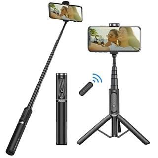 Ailun Selfie Stick TripodExtendable Aluminum3 in 1Bluetooth Wireless Remote and 